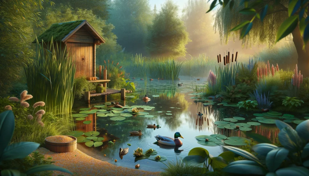 how to attract ducks to your pond